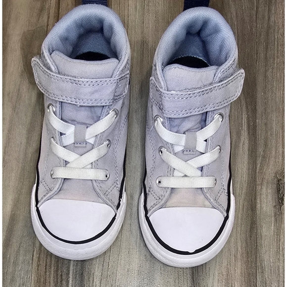 Converse Grey Canvas High Tops, Size 10 - Picture 2 of 11